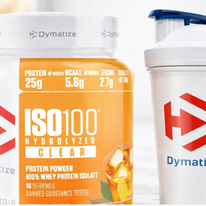 PROTEINA ISO 100 HYDROLYZED 1.16 LB PEACH ICE TEA + SHAKER 1