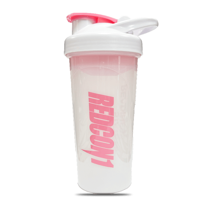 Redcon1 Shaker Blanco Logo Rosado 1