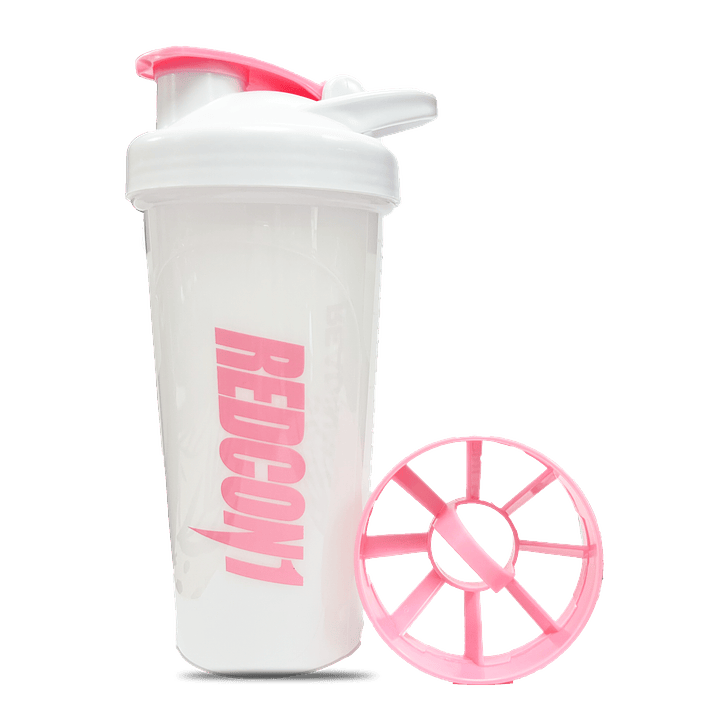 Redcon1 Shaker Blanco Logo Rosado 2