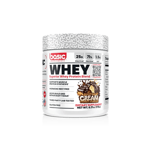 (5 porciones) BASIC PROTEINA WHEY 175g BOSTON CREAM DONUT 