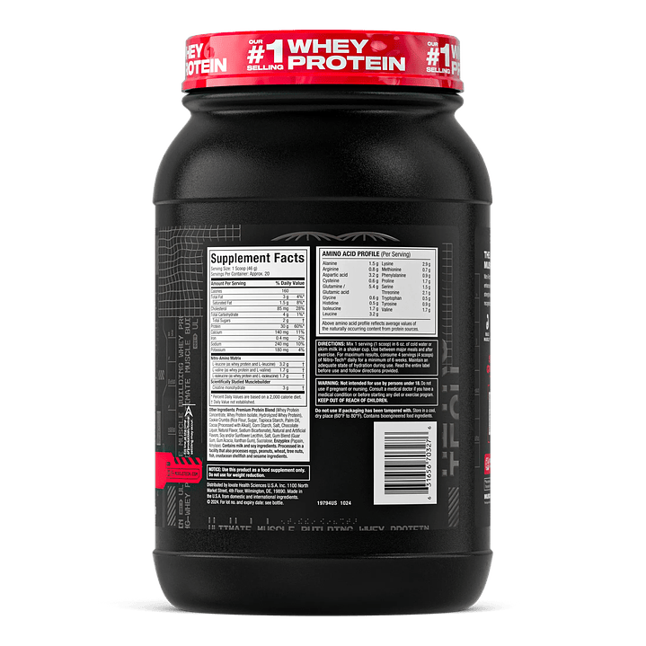 PROTEINA + CREATINA Muscletech Nitro Tech 2 Lb Cookies And Cream 3