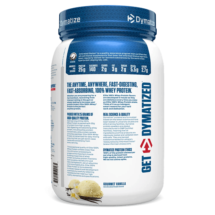 DYMATIZE ELITE 100% WHEY 2Lb Vainilla 2