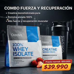 COMBO: PROTEINA OSTROVIT 700g + CREATINA 300g + SHAKER