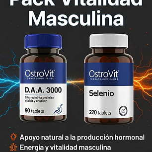 Pack Vitalidad Masculina (Selenio + Ácido aspártico)