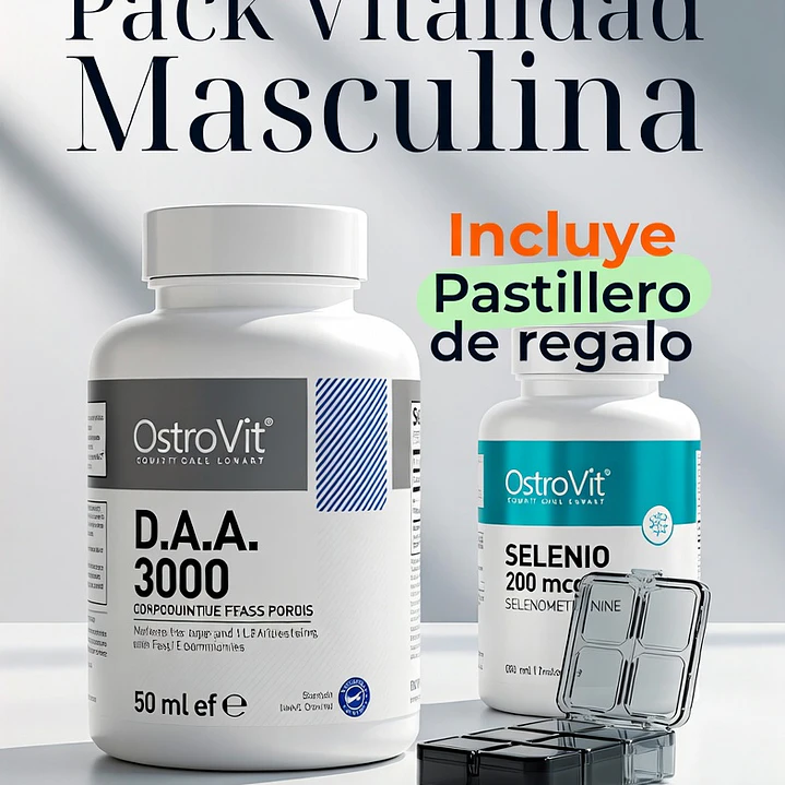 Pack Vitalidad Masculina (Selenio + Ácido aspártico) 2