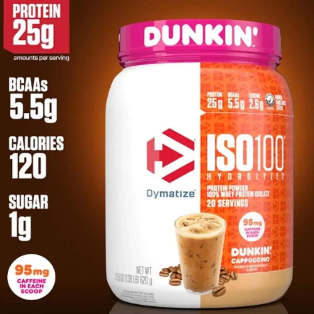 CYBER: Proteina ISO 100 Dymatize Cappuccino 1.4L + Shaker 2