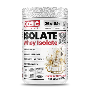 CYBER: Proteina ISO Basic Vainilla, 2 LBS + Shaker