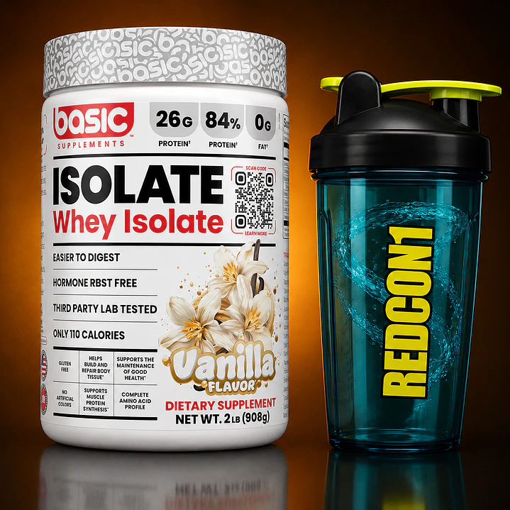 CYBER: Proteina ISO Basic Vainilla, 2 LBS + Shaker 1