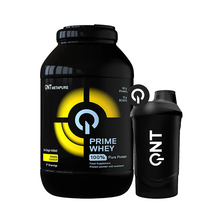 CYBER: Prime Whey Proteina BANANA 30 SERVICIOS + SHAKER 1