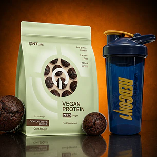 CYBER: Proteina Whey QNT Chocolate Vegan + shaker