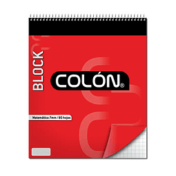 CUADERNO BLOCK CUADROS COLON	