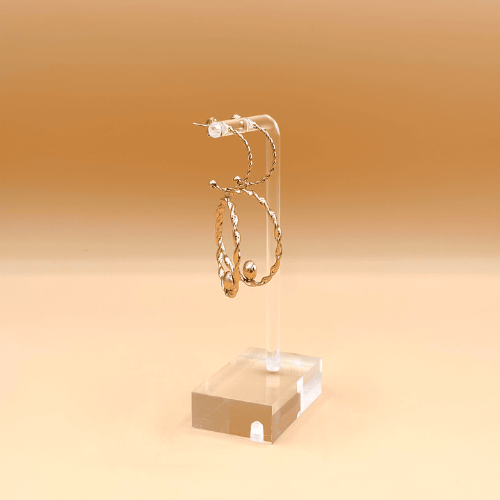 Brincos Dourados (BD17147) 3