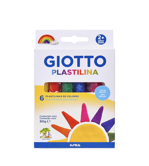 Plasticina Giotto 6 cores - Por reserva