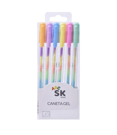 Pack 6 canetas “Arco-Iris”