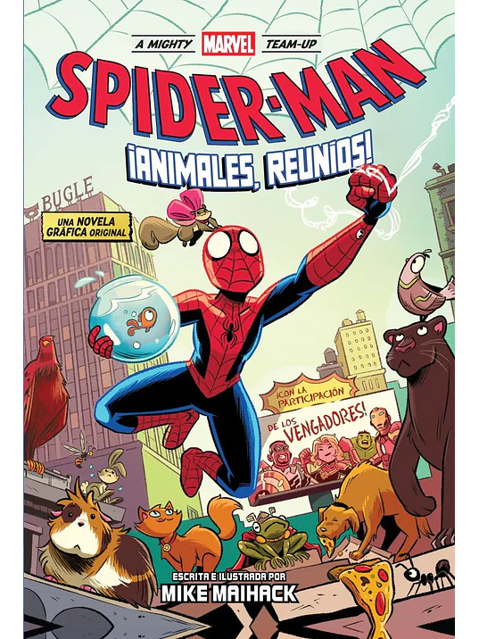 A MIGHTY MARVEL TEAM-UP. SPIDERMAN: ANIMALES, REUNOS - PANINI ESPANA 1