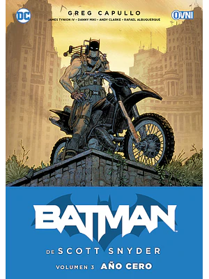 BATMAN DE SCOTT SNYDER VOL. 03: ANO CERO - OVNIPRESS