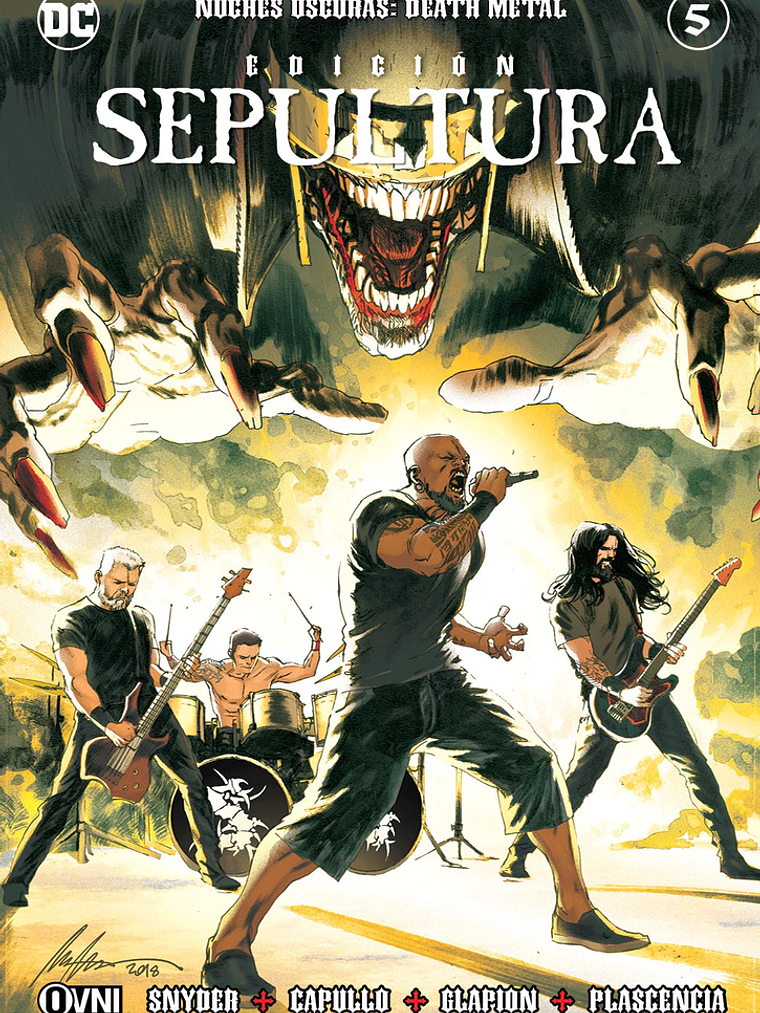 NOCHES OSCURAS: DEATH METAL 5 VARIANTE SEPULTURA - OVNIPRESS 1