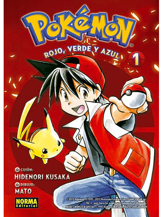 POKEMON 01. ROJO, VERDE Y AZUL 01 - NORMA 1