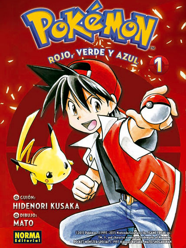 POKEMON 01. ROJO, VERDE Y AZUL 01 - NORMA 1