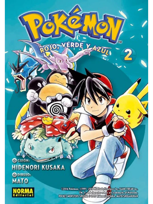 POKEMON 02. ROJO, VERDE Y AZUL 02 - NORMA 1