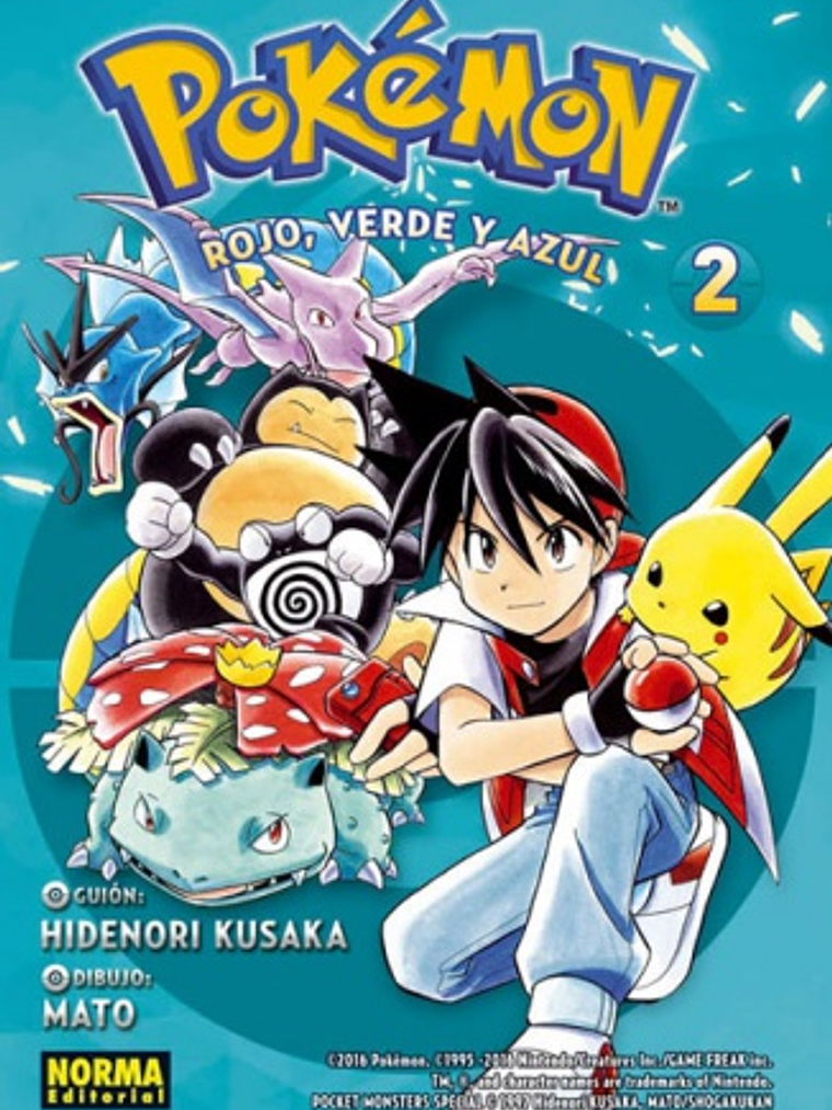 POKEMON 02. ROJO, VERDE Y AZUL 02 - NORMA 1