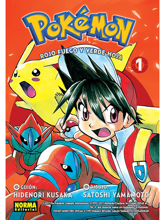 POKEMON 13. ROJO FUEGO Y VERDE HOJA 01 - NORMA 1