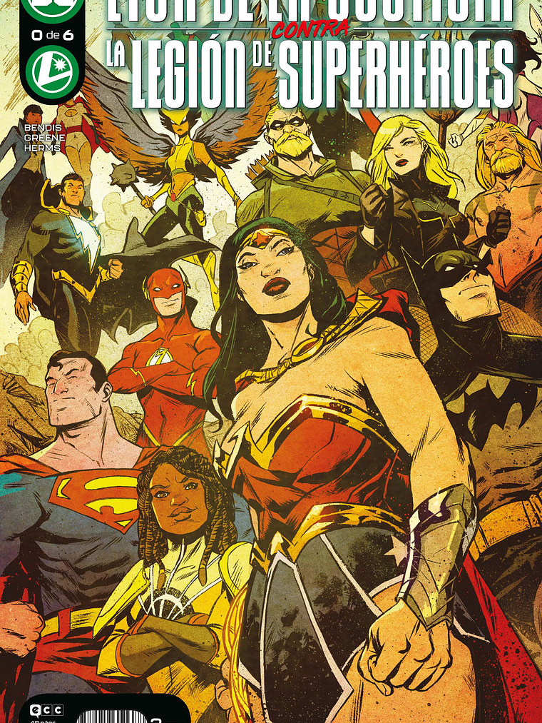 LIGA DE LA JUSTICIA CONTRA LA LEGION DE SUPERHEROES NUM. 0 DE 6 - ECC 1