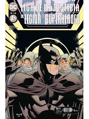 LIGA DE LA JUSTICIA CONTRA LA LEGION DE SUPERHEROES NUM. 3 DE 6 - ECC