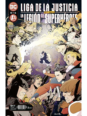 LIGA DE LA JUSTICIA CONTRA LA LEGION DE SUPERHEROES NUM. 5 DE 6 - ECC