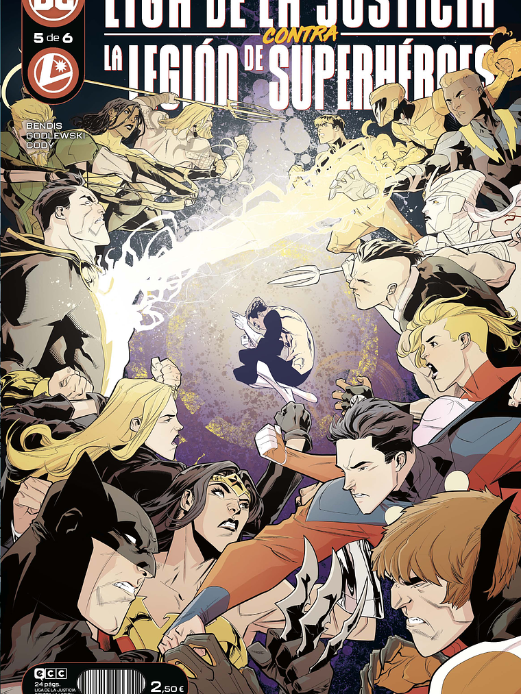 LIGA DE LA JUSTICIA CONTRA LA LEGION DE SUPERHEROES NUM. 5 DE 6 - ECC 1