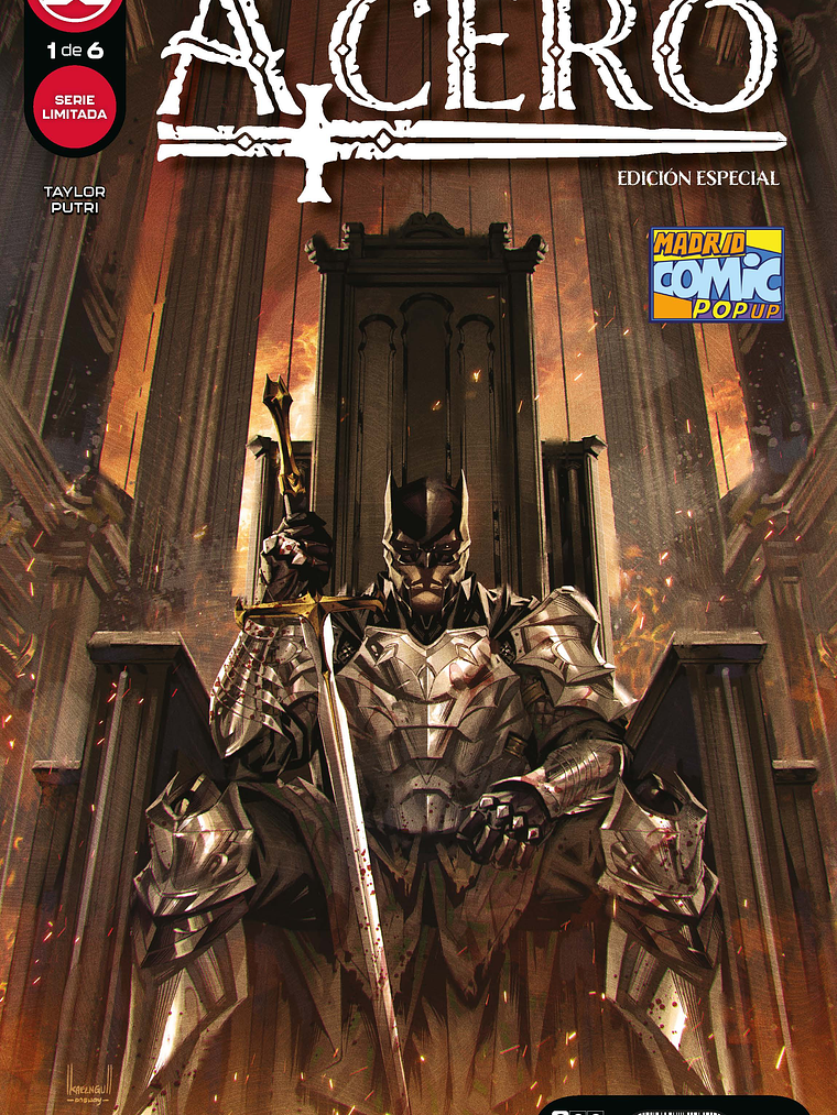 LOS CABALLEROS OSCUROS DE ACERO NUM. 1 DE 6 EDICION MADRID C”MIC POP UP 2022 - ECC 1