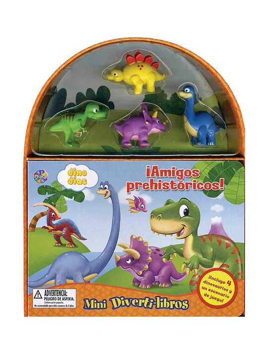 AMIGOS PREHISTÓRICOS MINI DIVERTI-LIBROS - PHIDAL 1