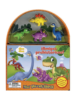 AMIGOS PREHISTÓRICOS MINI DIVERTI-LIBROS - PHIDAL