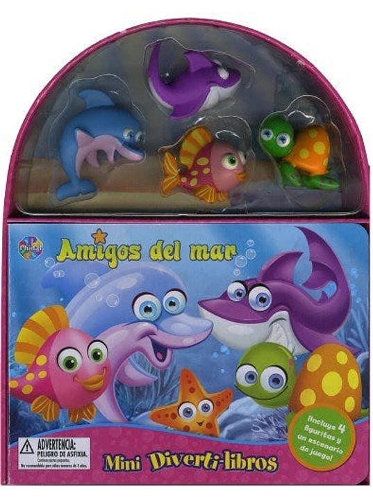 AMIGOS DEL MAR MINI DIVERTI-LIBROS - PHIDAL 1