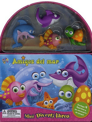 AMIGOS DEL MAR MINI DIVERTI-LIBROS - PHIDAL