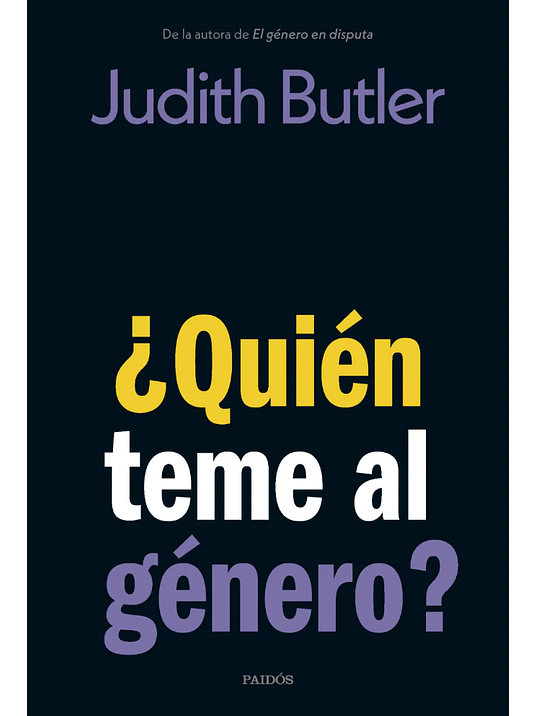 QUIEN TEME AL GENERO - PAIDOS 1