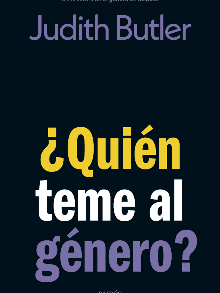 QUIEN TEME AL GENERO - PAIDOS 1