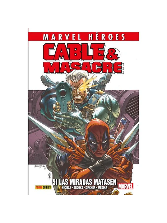 CABLE & MASACRE 01. MARVEL HEROES - PANINI ESPANA 1