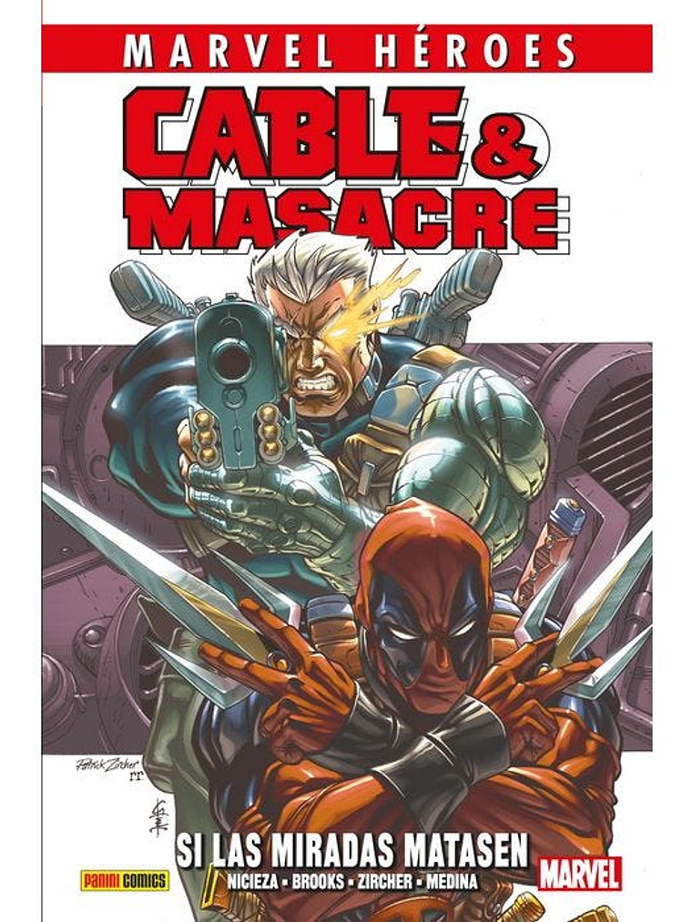 CABLE & MASACRE 01. MARVEL HEROES - PANINI ESPANA 1