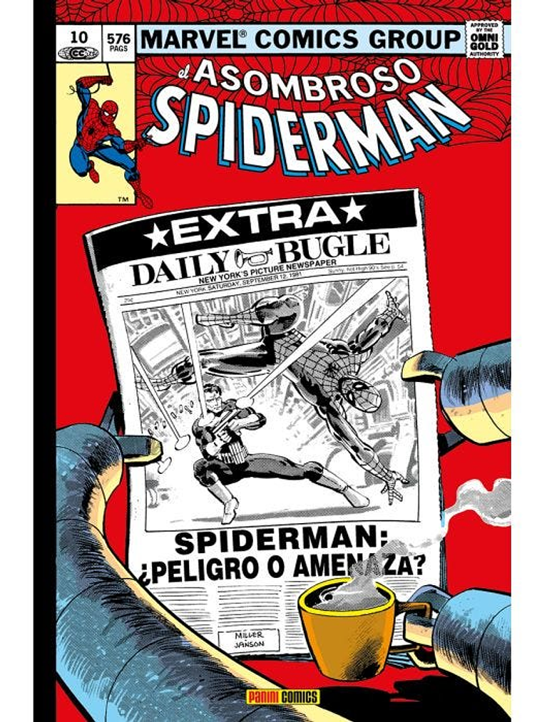EL ASOMBROSO SPIDERMAN 10: PELIGRO O AMENAZA MARVEL GOLD - PANINI ESPANA 1