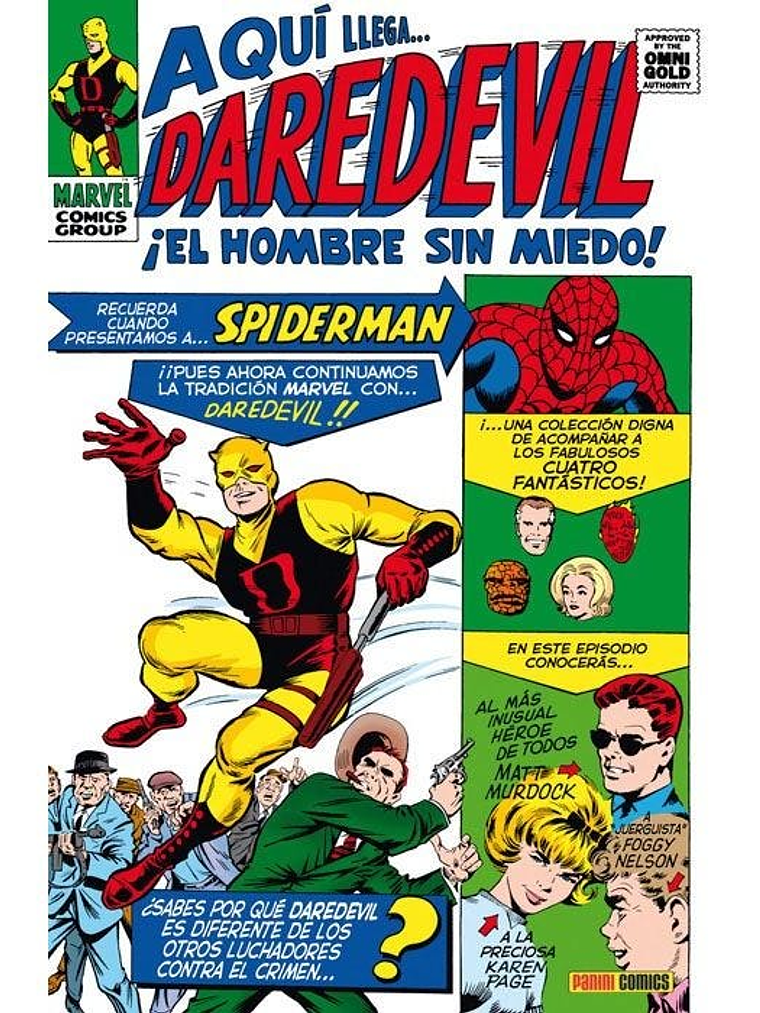 DAREDEVIL 01: EL HOMBRE SIN MIEDO. MARVEL GOLD - PANINI ESPANA 1