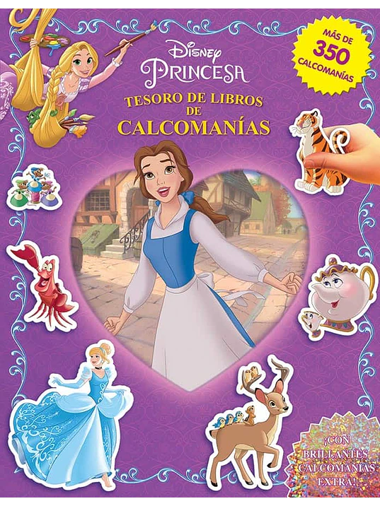 DISNEY PRINCESA TESORO DE LIBROS DE CALCOMANÍAS - PLANETA JUNIOR 1