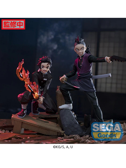 FIGURA PACK DEMON SLAYER SEGA XROSS LINK - TANJIRO + GENYA 1