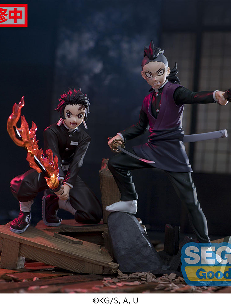 FIGURA PACK DEMON SLAYER SEGA XROSS LINK - TANJIRO + GENYA 1