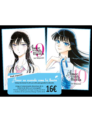 AMOR ES CUANDO CESA LA LLUVIA PACK 09 Y 10 CON COFRE - TOMODOMO