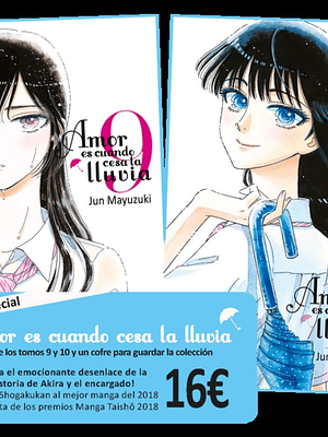 AMOR ES CUANDO CESA LA LLUVIA PACK 09 Y 10 CON COFRE - TOMODOMO