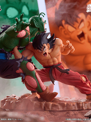 FIGURA DRAGON BALL ICHIBANKUJI A REVIBLE MOMENTS - GOKU VS MAJUNIA