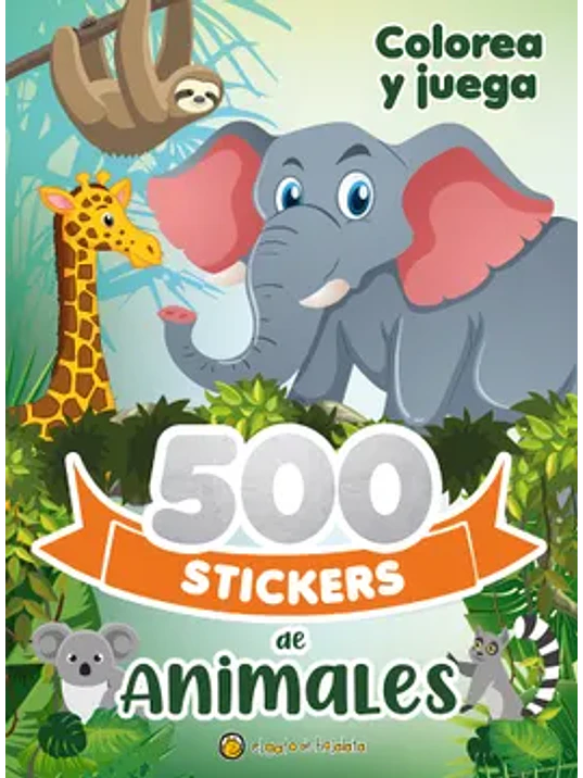 500 STICKERS DE ANIMALES. COLOREA Y JUEGA - EL GATO DE HOJALATA 1