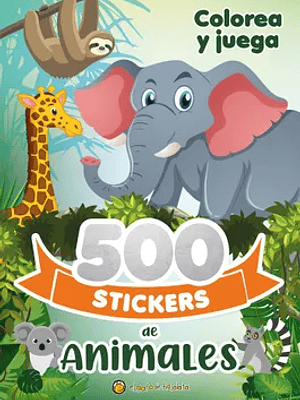 500 STICKERS DE ANIMALES. COLOREA Y JUEGA - EL GATO DE HOJALATA