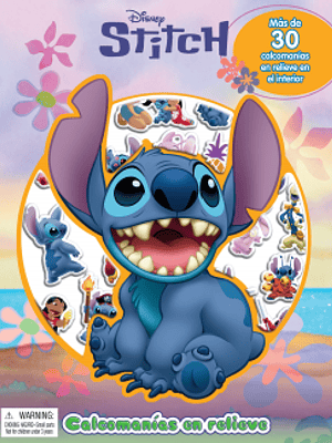 DISNEY STITCH. CALCOMANIAS EN RELIEVE - PLANETA JUNIOR